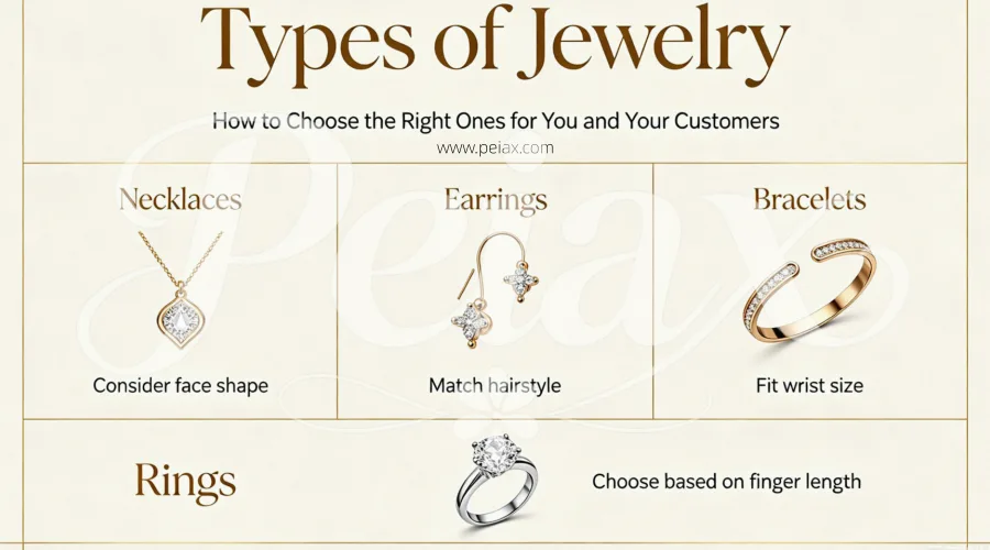 Peiax Article - Types of Jewelry How to Choose the Right Ones for You and Your Customers